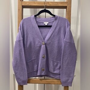 J Jill Cardigan Sweater Large Three Button
